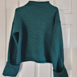 Anthropologie Mock Neck Sweater with Cuff Sleeve